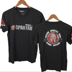 TS383 Reebok Spartan Race Sprint Finisher 2017 Workout Shirt S
